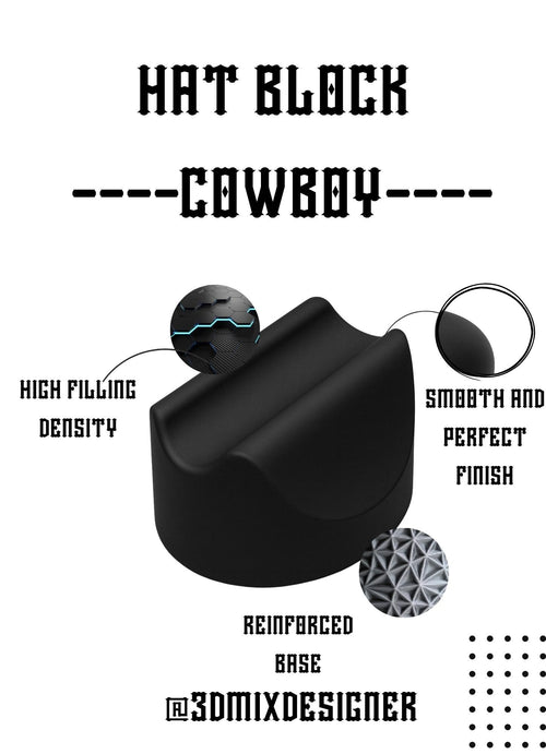 Blocco per cappello  fatto a mano hat block handmade cowboy