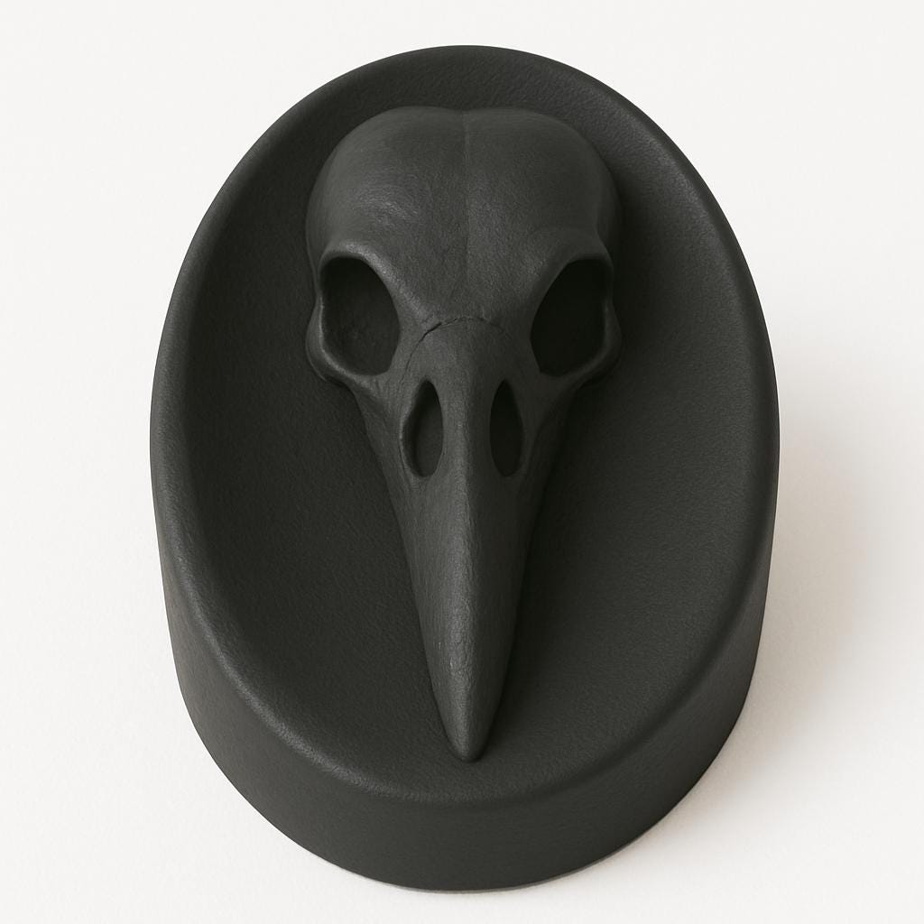 Hat Skull bird Style Forme Artigianali per Cappelli Unici e Personalizzati hat block