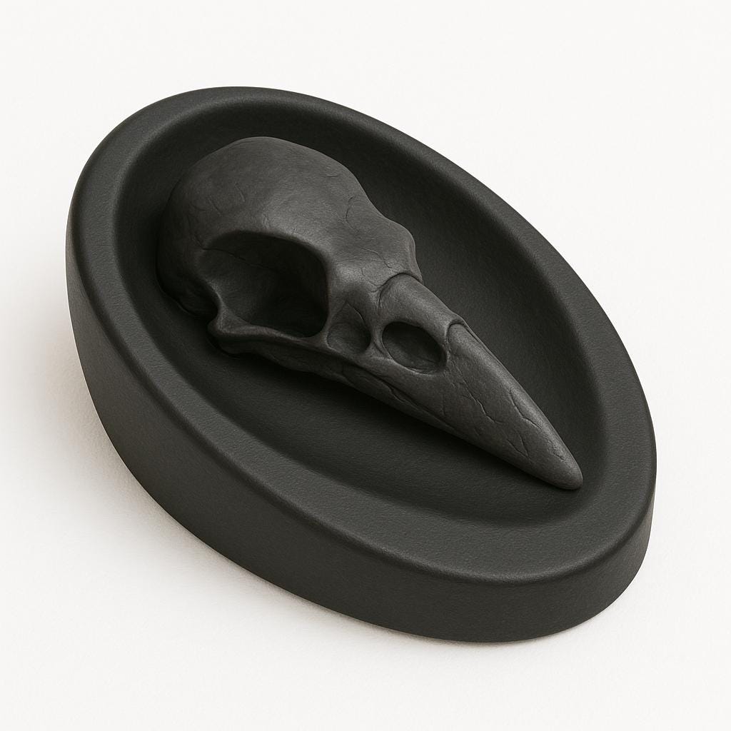 Hat Skull bird Style Forme Artigianali per Cappelli Unici e Personalizzati hat block