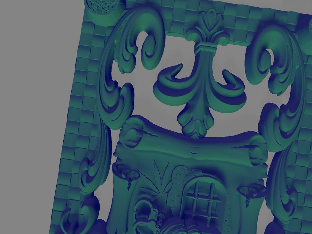 Modello 3D per decorazione porta a misura completa | File digitale personalizzabile ad alta risoluzione per stampa 3D