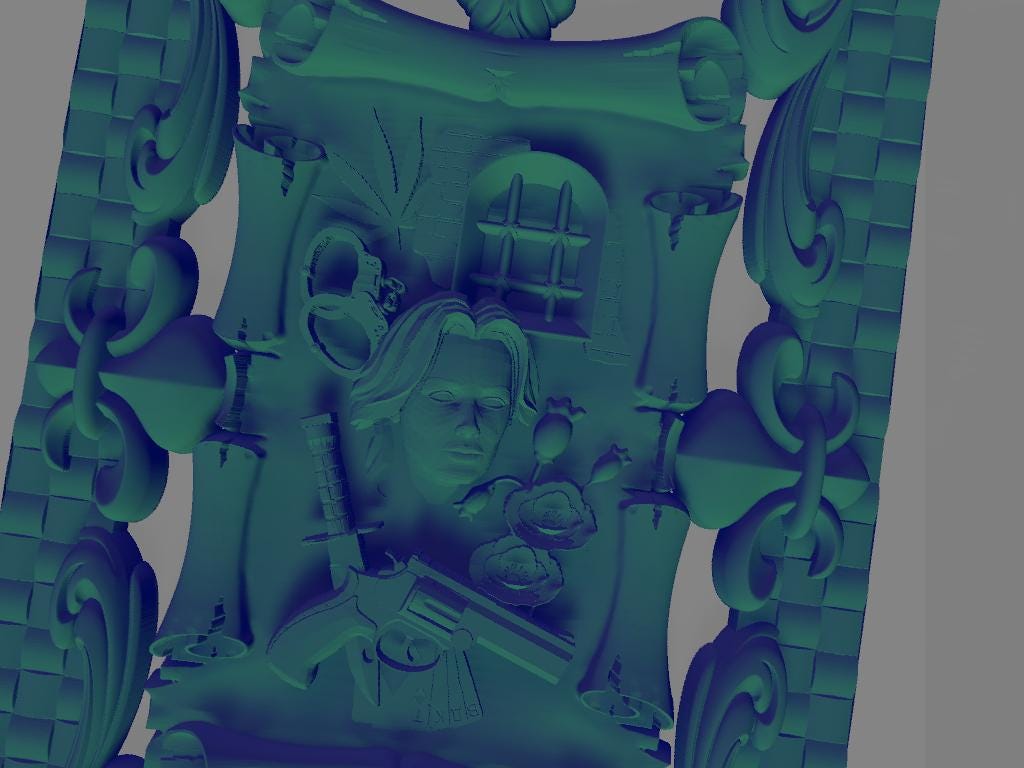 Modello 3D per decorazione porta a misura completa | File digitale personalizzabile ad alta risoluzione per stampa 3D