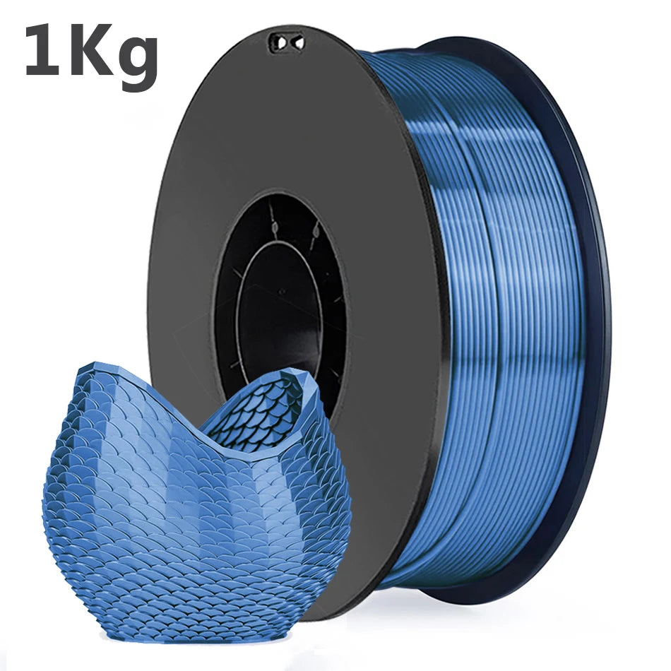 250g 1Kg Silk Copper 3D Printer Filament PLA 1.75mm Silk Gold PLA 3D Printing Material Shiny silk Silver blue pla 0.25Kg