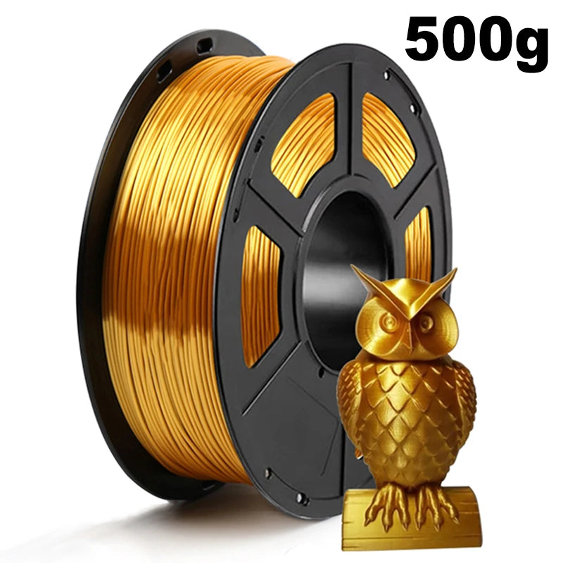 250g/500g/1Kg PLA Silk Gold 3D Printer Filament 1.75mm 3D Printer Material pla gold silk Filament Wire Vacuum Packaging