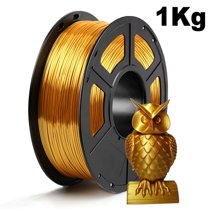 250g/500g/1Kg PLA Silk Gold 3D Printer Filament 1.75mm 3D Printer Material pla gold silk Filament Wire Vacuum Packaging
