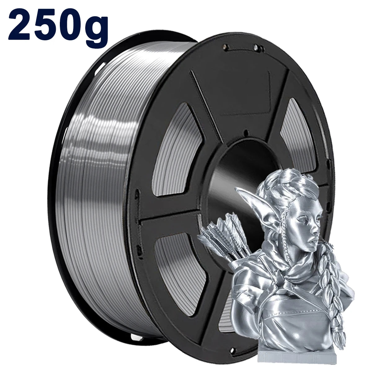 250g 1Kg Silk Copper 3D Printer Filament PLA 1.75mm Silk Gold PLA 3D Printing Material Shiny silk Silver blue pla 0.25Kg