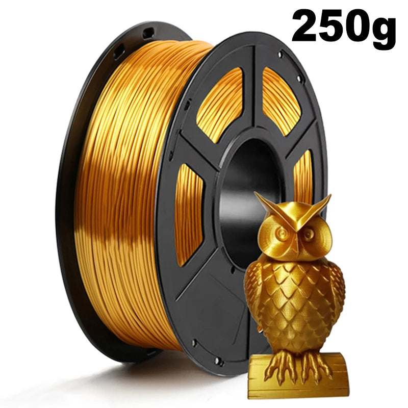 250g 1Kg Silk Copper 3D Printer Filament PLA 1.75mm Silk Gold PLA 3D Printing Material Shiny silk Silver blue pla 0.25Kg