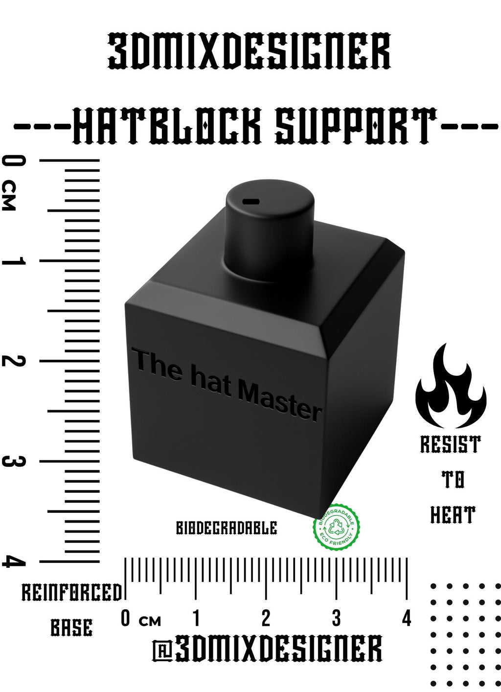 Supporto per cappelli - Realizzazione di cappelli - hatblock support
